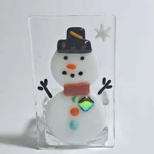 Snögubbe Värmeljushållare